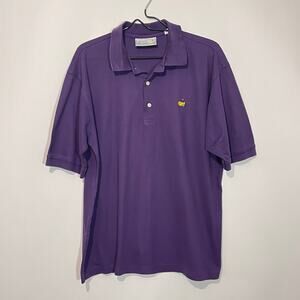 Master's Golf Polo Shirt Mens Large Purple Short Sleeve Augusta National Shop